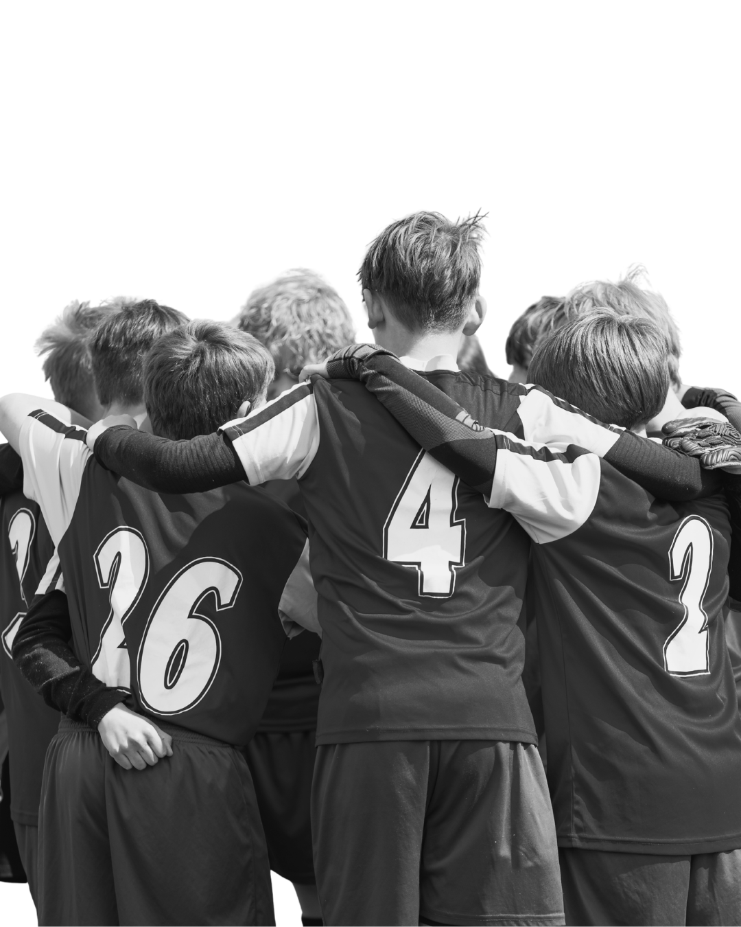 Royal Sporting Manhasset players in a team huddle